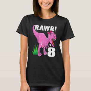 Kinder Rawr ich bin 8 Dinosaurier Rex 8. Geburtsta T-Shirt