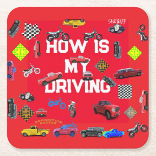 Kinder Rechteckiger Pappuntersetzer