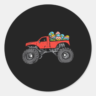 Kinder Red Monster Lkw Eier Ostereier Jäger Runder Aufkleber