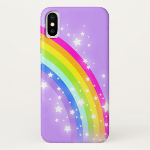 Kinder Regenbogenviolett iPhone X Hülle