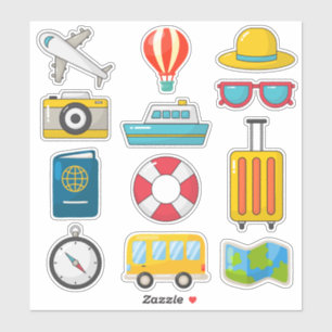 Kinder reisen aufkleber