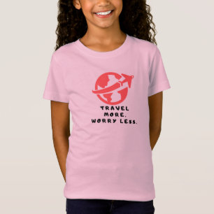 Kinder reisen T - Shirt in Rosa