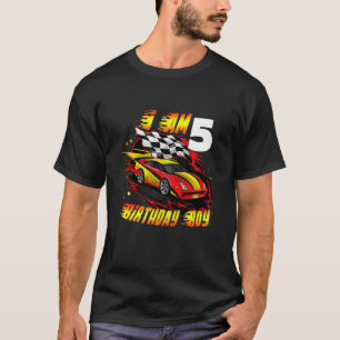 Kinder Rennfahrer Ich bin 5 Jahre alt 5. Geburtsta T-Shirt