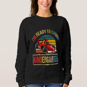 Kinder Rennwagen Zurück zur Schule Ich bin bereit Sweatshirt