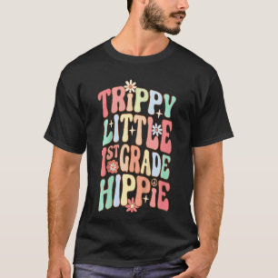Kinder Retro 1. Klasse Trippie Kleine Hippy Kids B T-Shirt