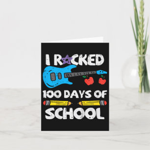 Kinder rockten 100 Tage Schulgitarre 100 Tage Sm Karte