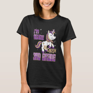 Kinder Rückkehr zur Schule Mädchen Süß erster Tag T-Shirt