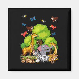 Kinder Safari Tierfreunde Magnet