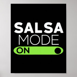 Kinder Salsa Modus On Shirt - Funny Dancing Shirt Poster
