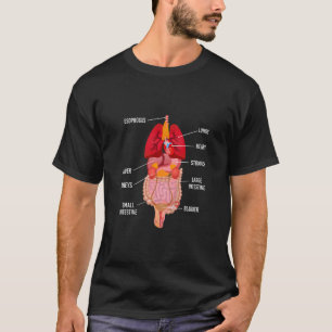 Kinder schauen in meinen Körper, Körperanatomie un T-Shirt