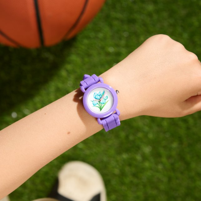 Kinder schauen zu armbanduhr (Handgelenk)