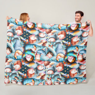 Kinder schlafend schlafend Schlummer Schlafanzug S Fleecedecke