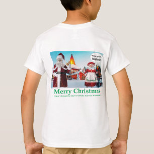 Kinder schlagen. Fröhliche Weihnachten. Katzen meh T-Shirt
