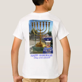 Kinder schlagen. Happy Hanukkah, Löwe T-Shirt
