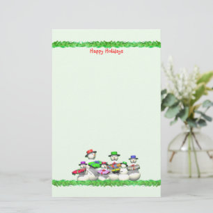 Kinder Schnee Menschen Weihnachten Briefpapier