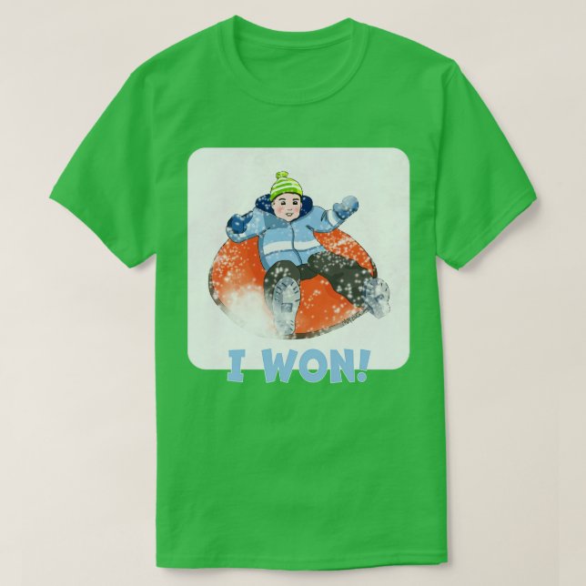 Kinder schnuppern ich gewinnt T-Shirt (Design vorne)
