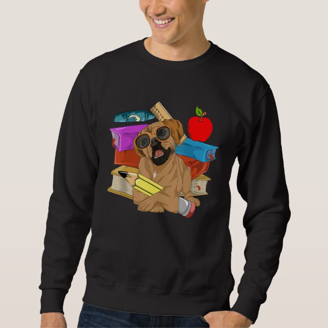 Kinder Schule Schüler Hundebesitzer Haustier Tier  Sweatshirt (Vorderseite)