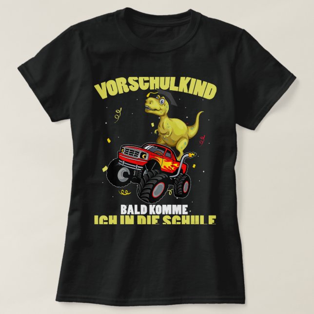 Kinder Schulkind Schulanfang T-Shirt (Design vorne)