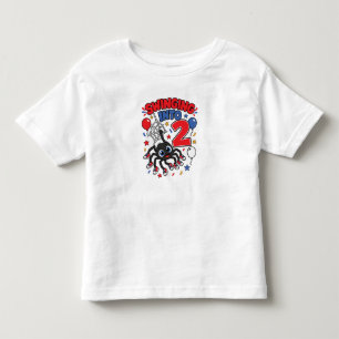 Kinder schwingen sich zum zweiten 2. Geburtstag ei Kleinkind T-shirt