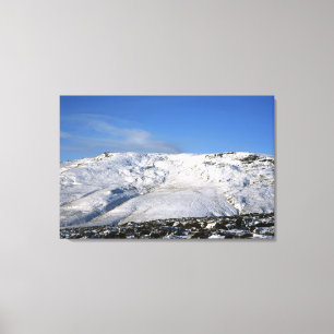 Kinder Scout Winter Holiday Card Leinwanddruck