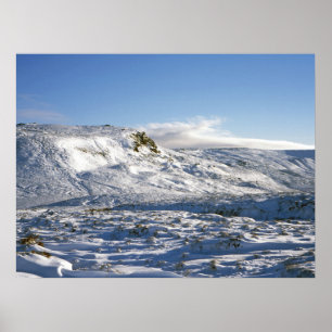 Kinder Scout Winter Holiday Card Poster