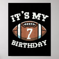 Kinder sein 7. Geburtstag American Football 7 Jahr
