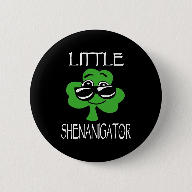 Kinder Shenanigator St Patricks Day Shenanigans Bo Button (Vorderseite)