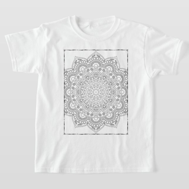 Kinder-Shirt-Muster (Mandala) T-Shirt (Ablage )