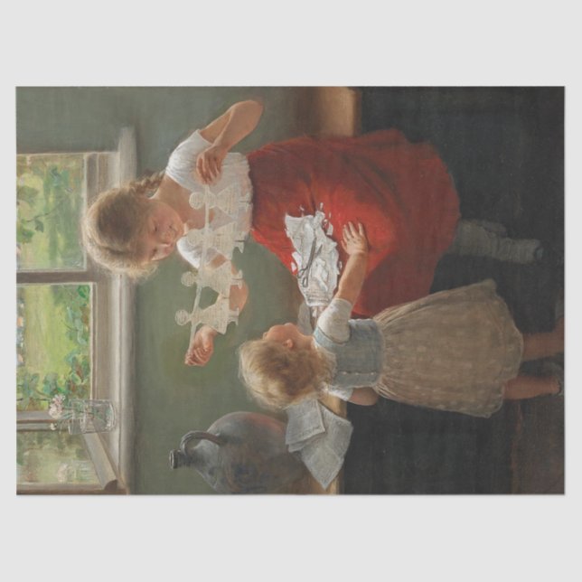 Kinder Silhouetten machen (Niedliche Kinder spiele Seidenpapier (Vorderseite)