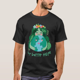 Kinder sind bei ihr Earth Day Pro Gerettet Umwelt T-Shirt