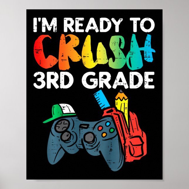 Kinder sind bereit, den dritten Videospieler der d Poster (Vorne)