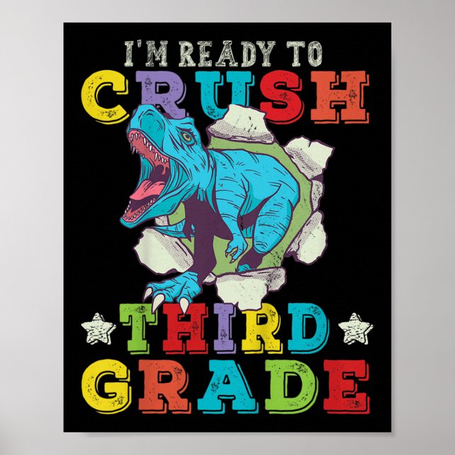 Kinder sind bereit, Dinosaurier der dritten Klasse Poster (Vorne)