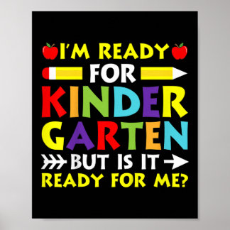 Kinder sind bereit für den Kindergarten zurück zur Poster