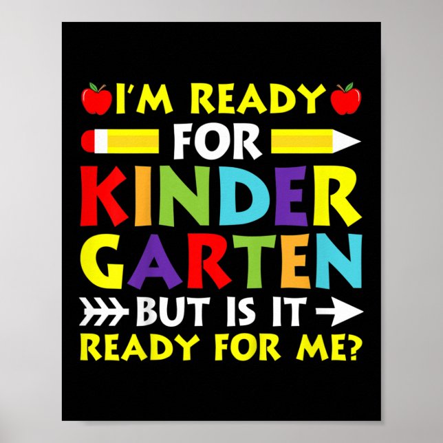 Kinder sind bereit für den Kindergarten zurück zur Poster (Vorne)