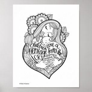 Kinder sind ein Erbe des Herrn - Art Print Poster