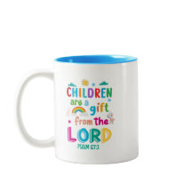 "Kinder sind ein Geschenk" - blau gemacht