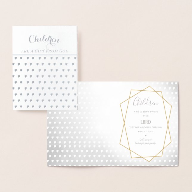 Kinder sind ein Geschenk Gottes Folienkarte (Anzeige)