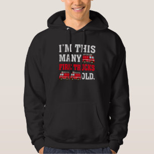 Kinder sind so viele Feuerwehrfahrzeuge alt vier J Hoodie