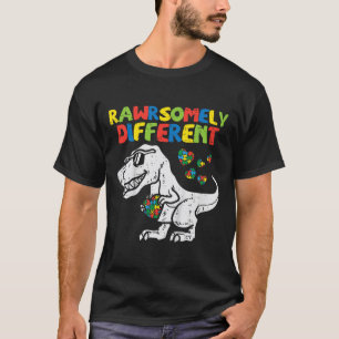 Kinder sind völlig anders Trex Dino Boys Autismus  T-Shirt