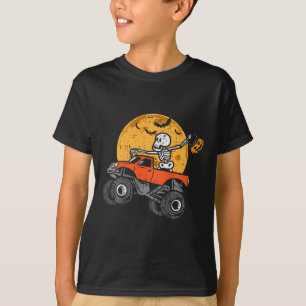 Kinder Skeleton Monster Truck Moon Candy Kleinkind T-Shirt