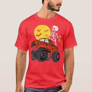 Kinder Skeletter Monster Truck Moon Candy Kleinkin T-Shirt