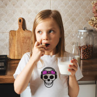Kinder Skull DJ - Mädchen Pink Bow, Kopfhörer Desi
