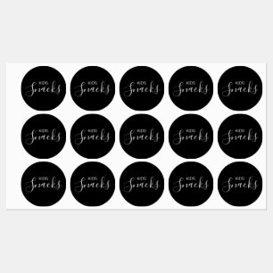 Kinder Snacks Pantry Labels Etiketten