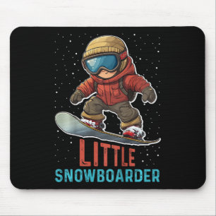 Kinder Snowboarden Kleiner Snowboarder Funny Todle Mousepad
