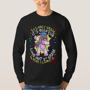 Kinder so lange 1. Klasse ist Spaß Hallo 2. Grad T-Shirt