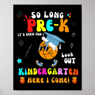 Kinder so lange vor dem Kindergarten hier bin ich Poster