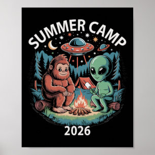 Kinder Sommercamp 2026 Alien Bigfoot Regie Crew Poster