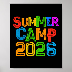 Kinder Sommercamp 2026 Camping Gastgeber Direktor Poster