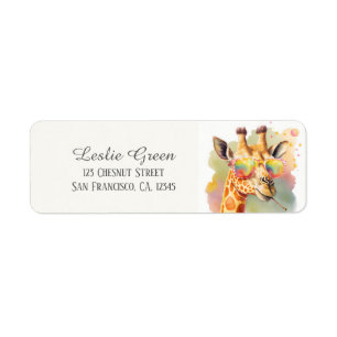 Kinder Sommerfrische Giraffe Sonnenbrille