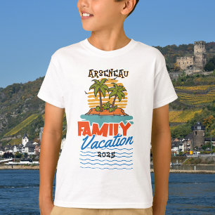 Kinder Sonnenuntergang Familie Kreuzfahrt personal T-Shirt